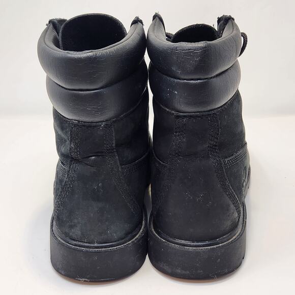 Timberland Women Linden Woods 6 Inch Ankle Boot Size 8 Black Leather Waterproof - Picture 7 of 9